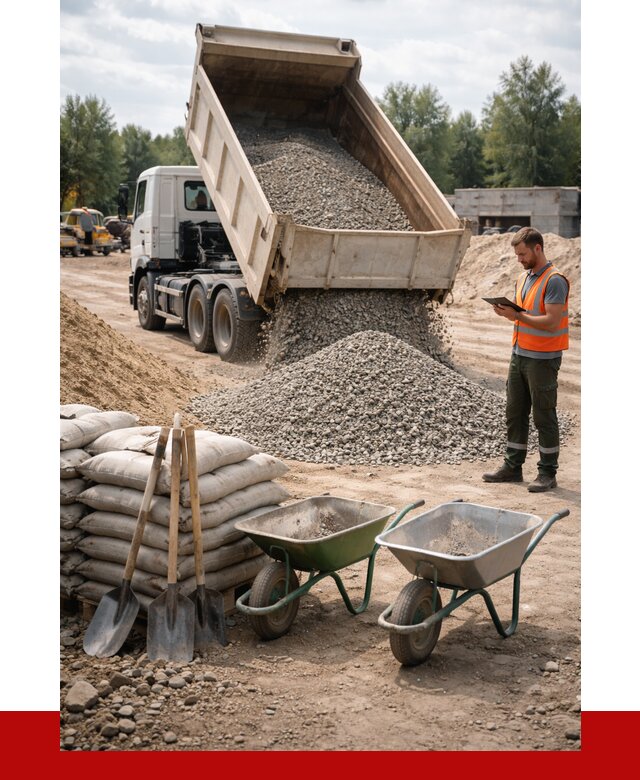 Доставка нерудных материалов в Орехове-Зуеве от 1250 руб. | ПРОНЕРУДРхв