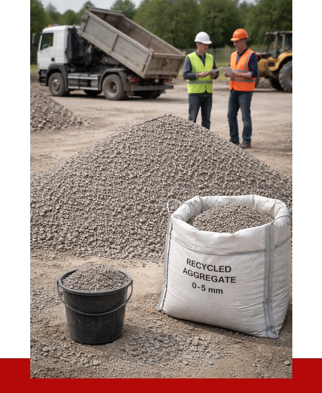 Вторичный щебень фракция 0-5 в Орехово-Зуево от 1667 р. ПРОНЕРУДРхв