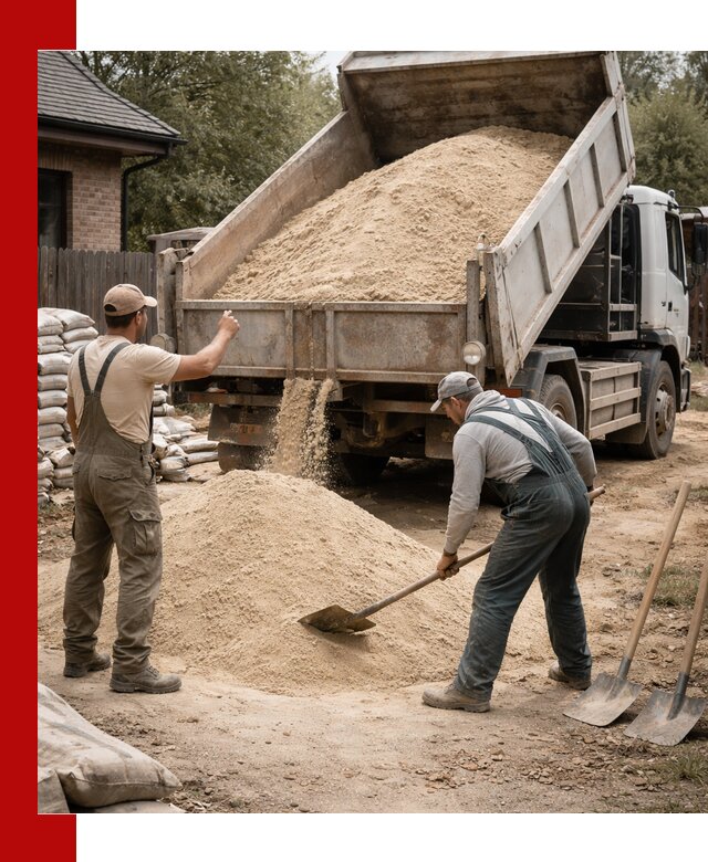 Песок для штукатурки с доставкой в Орехове-Зуеве качественный и чистый