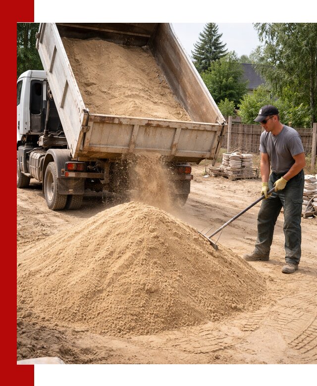 Доставка сухого песка самосвалами в Орехово-Зуево