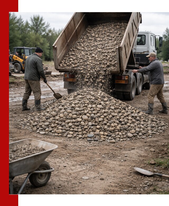 Доставка гальки речной оптом и в розницу в Орехово-Зуево