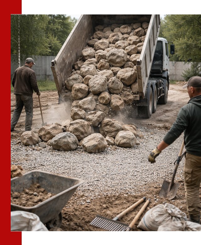 Доставка и укладка булыжника в Орехово-Зуево