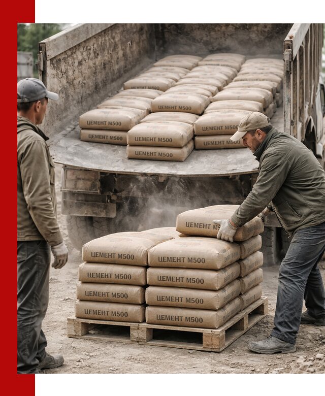 Цемент М500 с доставкой самосвалом в Орехове-Зуеве