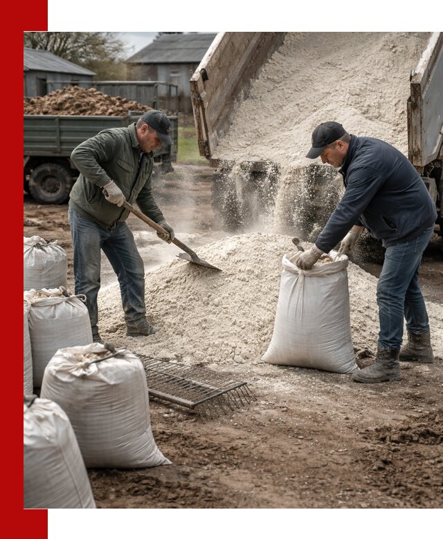 Доставка извести пушонки в Орехово-Зуево оптом и мелким оптом