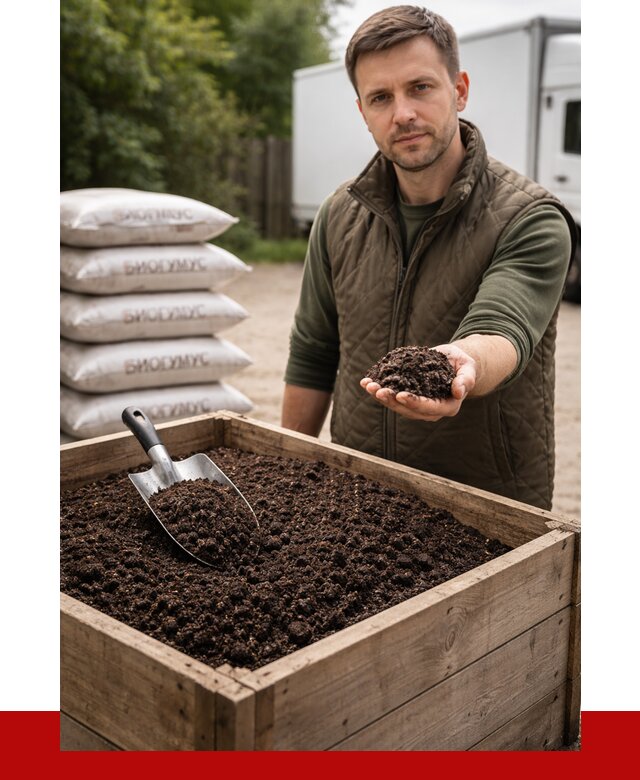 Купить биогумус в Орехове-Зуеве с доставкой от 8857 р. за куб | ПРОНЕРУДРхв