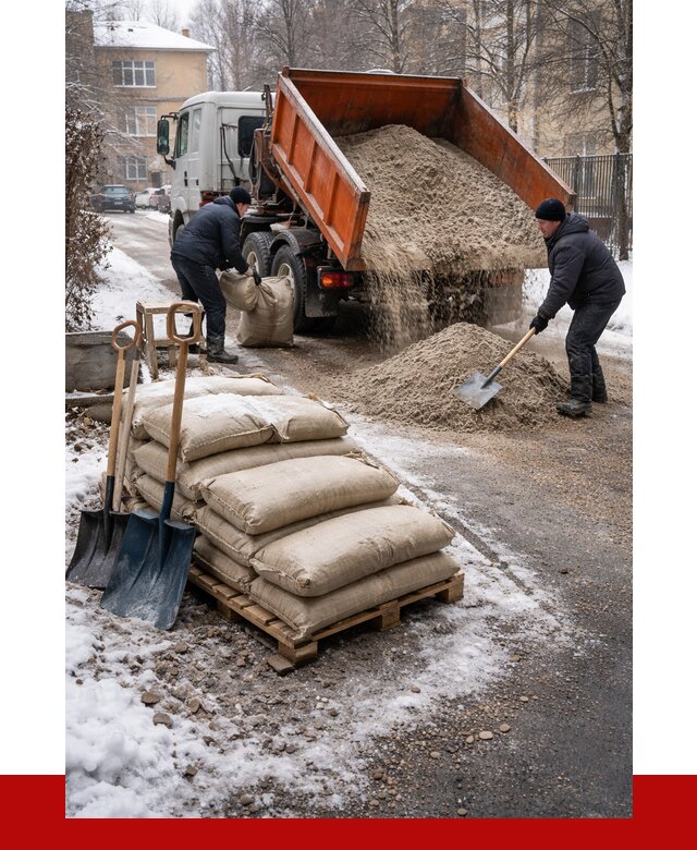 Противогололедные материалы оптом в Орехово-Зуево от 4376 р. | ПРОНЕРУДРхв