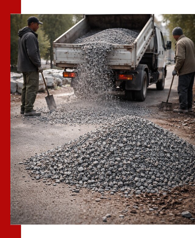 Гранитная крошка для посыпки дорог и тротуаров в Орехово-Зуево