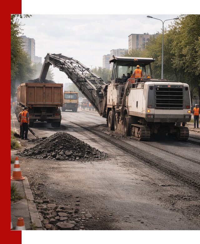 Фрезерованный асфальт в Орехове-Зуеве — удаление и вывоз старого покрытия