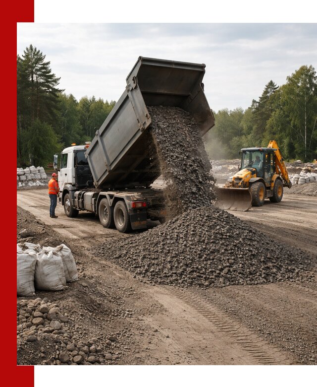 Доставка дробленого асфальта в Орехове-Зуеве для дорожных работ