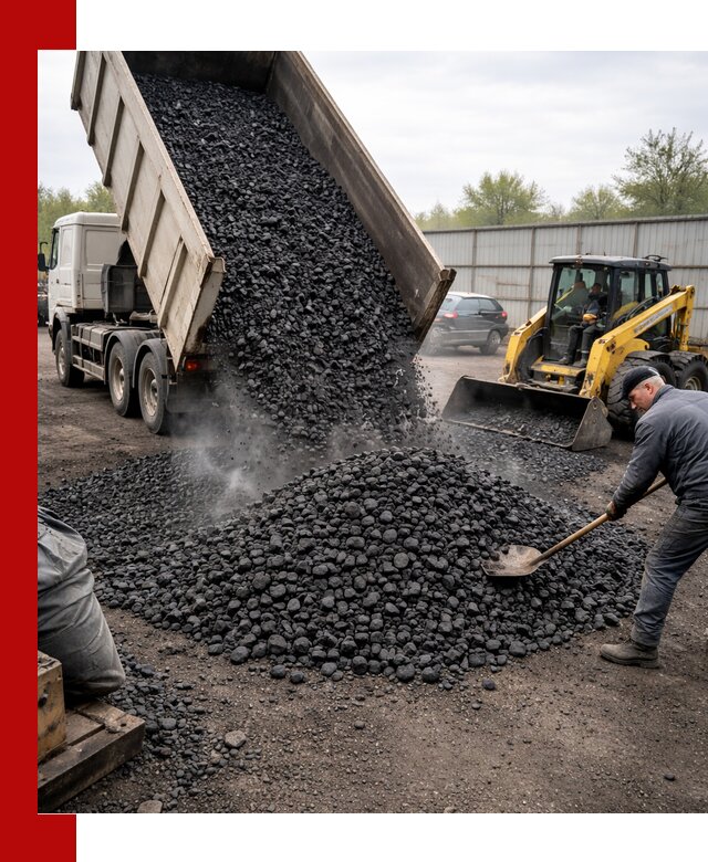 Доставка угля орех в Орехово-Зуево оптом и в розницу