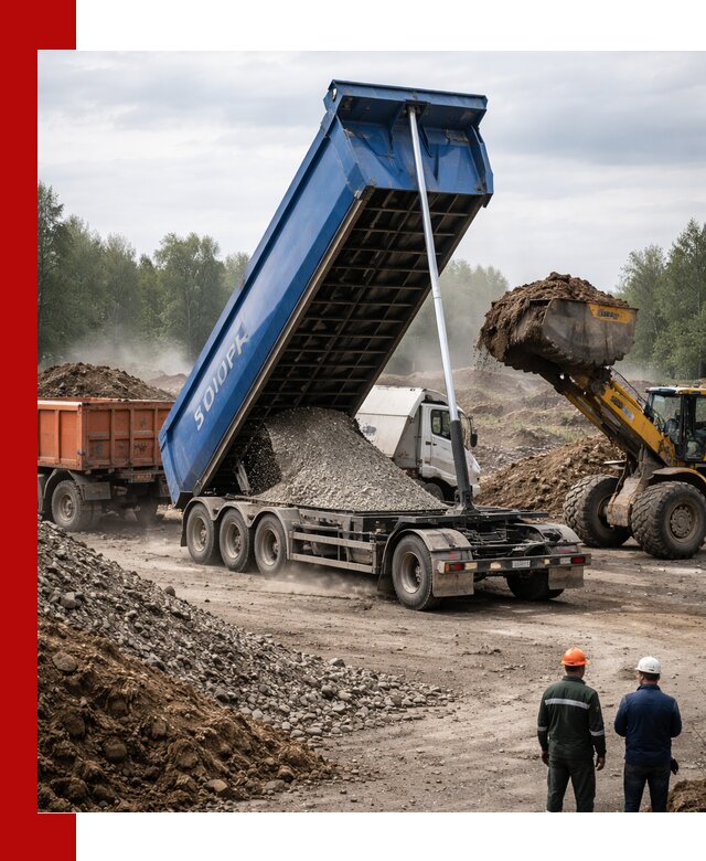 Аренда тонар 40 тонн в Орехово-Зуево с доставкой материалов