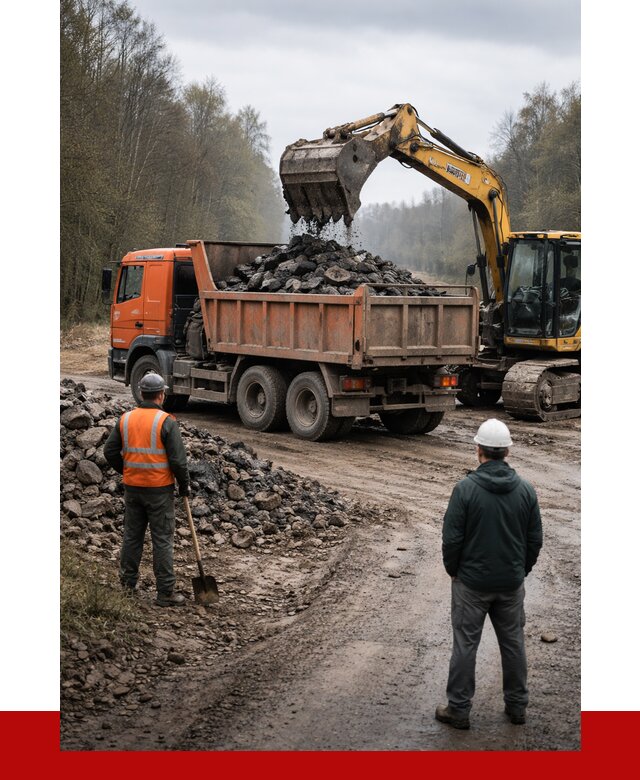 Вывоз асфальта в Орехове-Зуеве от 4689 р. самосвалом ПРОНЕРУДРхв
